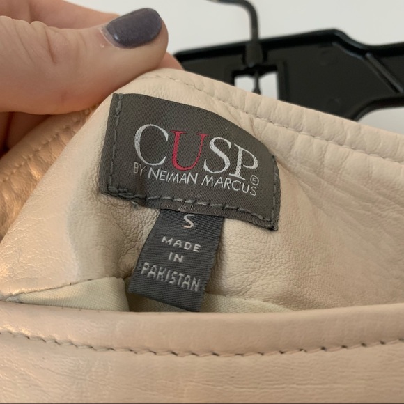 Real Leather Mini Skirt - Picture 5 of 9